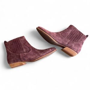 Kork-Ease Suede‎ Ankle Booties - Plum